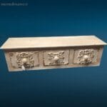41254_1.jpg Cassettiera da appendere a tre cassetti in legno laccato bianco stile country