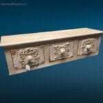 41254_4.jpg Cassettiera da appendere a tre cassetti in legno laccato bianco stile country