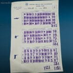 41282_1.jpg Tabella XVII Olimpiade Roma 1960 originale con risultati di tiro, set di 6 tabelle storiche