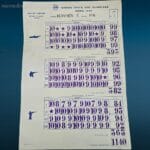 41282_3.jpg Tabella XVII Olimpiade Roma 1960 originale con risultati di tiro, set di 6 tabelle storiche
