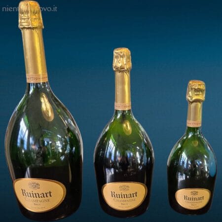 Set di 3 bottiglie Ruinart dummy bottles decorative vuote