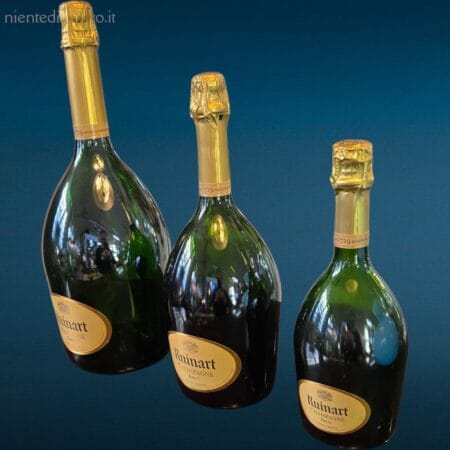 Set di 3 bottiglie Ruinart dummy bottles decorative vuote