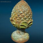 9002926_4.jpg PIGNA per colonna in ghisa decorativa e robusta, ideale per cancelli o giardini