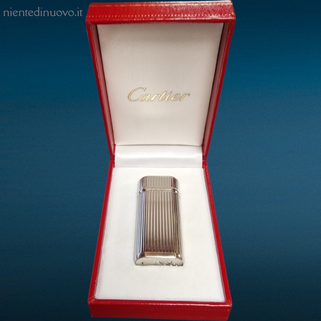 41392.jpg accendino Cartier Godron Mini originale con scatola