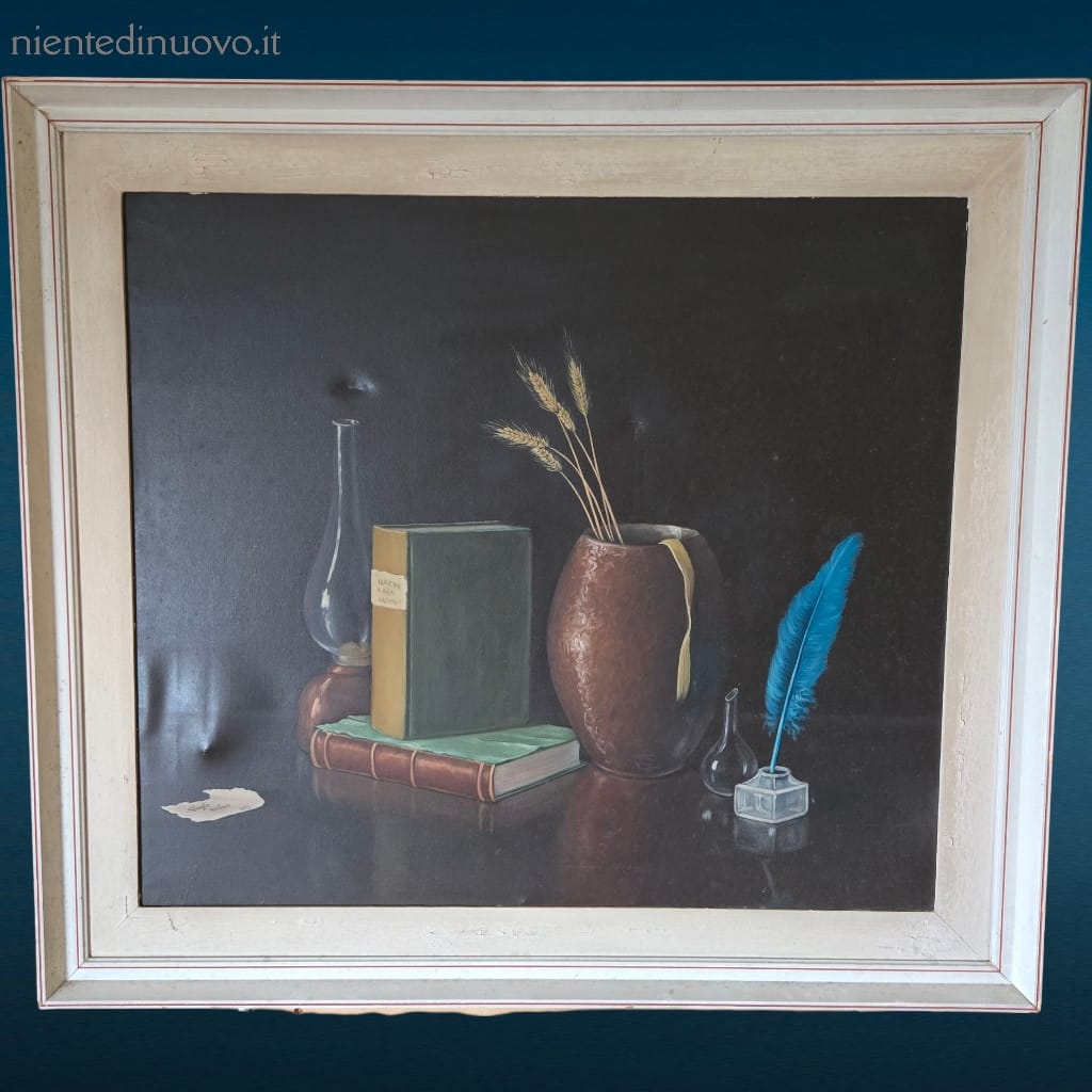 41398.jpg quadro originale firmato Giorgio Varisco 1973 su sfondo scuro