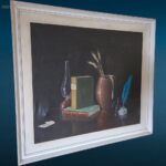 41398_2.jpg quadro originale firmato Giorgio Varisco 1973 su sfondo scuro