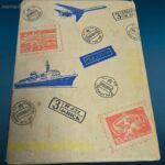 41402_16 collezione di vecchi francobolli russi in raccoglitore vintage