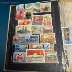 41402_2.jpg collezione di vecchi francobolli russi in raccoglitore vintage