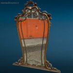 41406_2.jpg specchiera anni '50 dorata 110x140 cm con piccoli difetti visibili