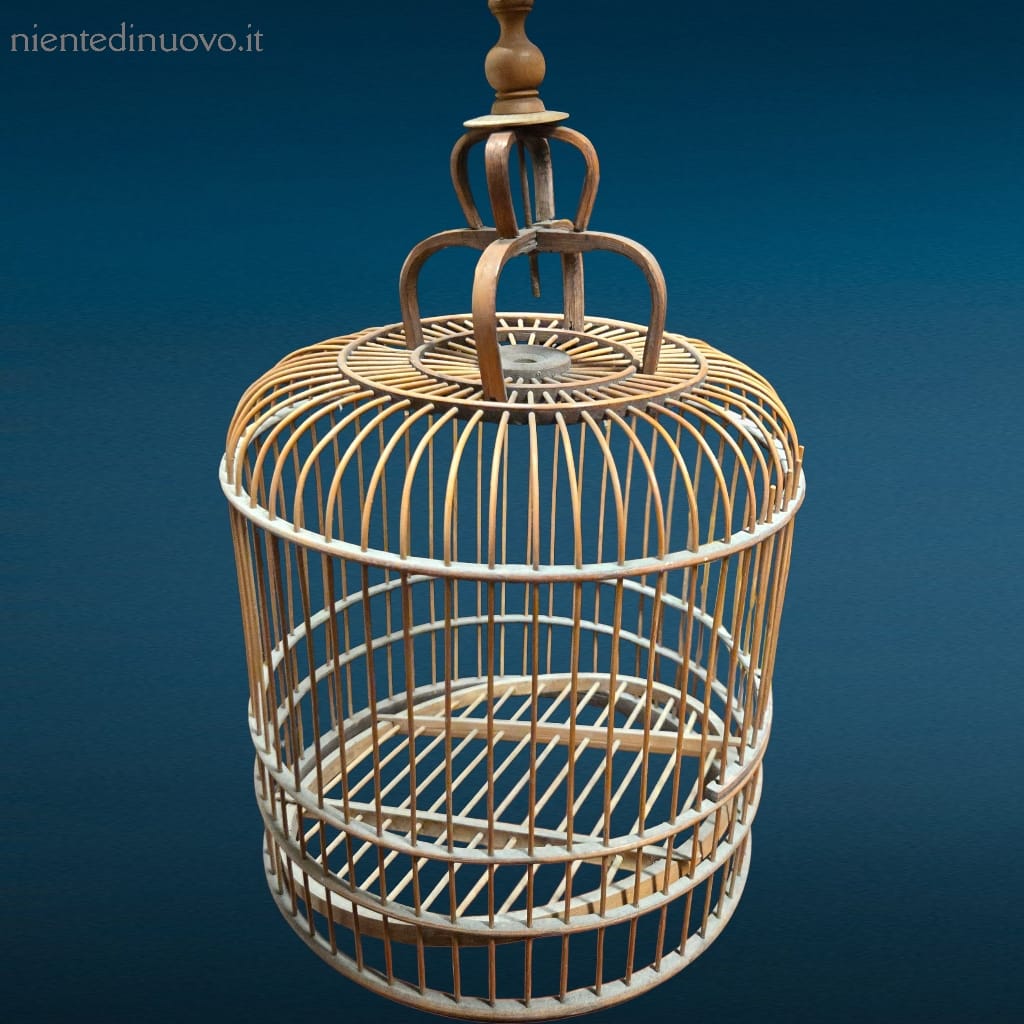 41425.jpg Gabbietta decorativa in legno naturale con sportello apribile