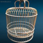 41425_5.jpg Gabbietta decorativa in legno naturale con sportello apribile