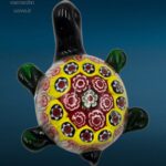 04520_1.jpg Tartarughina in vetro soffiato con decorazione interna di murrine