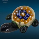 04520_4.jpg Tartarughina in vetro soffiato con decorazione interna di murrine