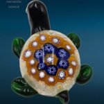 04520_5.jpg Tartarughina in vetro soffiato con decorazione interna di murrine