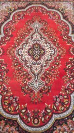 Tappeto in lana lavorazione meccanica 193x285 cm con vello in buone condizioni