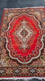 Tappeto in lana lavorazione meccanica 193x285 cm con vello in buone condizioni