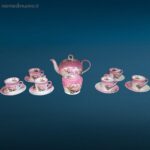 41438.jpg Servizio da caffè in ceramica da 6 completo con tazzine, piattini, versatore e zuccheriera