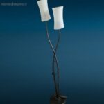 41443_3.jpg Lampada da terra design anni '80 con diffusori in vetro satinato