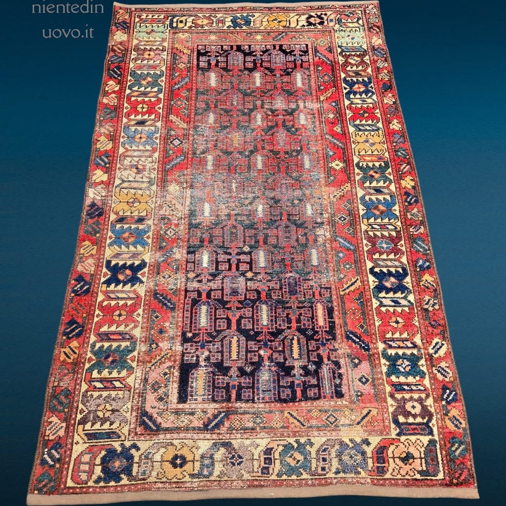 41458.jpg Tappeto Malayer Persia vecchio annodato a mano con segni di usura