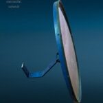 Specchio parabolico convesso da incrocio con staffa in ferro regolabile