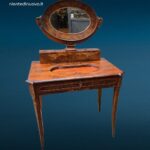 41496_1.jpg Tavolino toeletta 800 con specchio originale e cassetti puliti