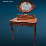 41496_4.jpg Tavolino toeletta 800 con specchio originale e cassetti puliti