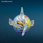 04713_4.jpg Pesce Palla in Vetro Multicolor artigianale per decorazione o fermacarte