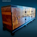 41505_3 credenza sideboard Mario Labò anni 30 in radica di noce e acero chiaro