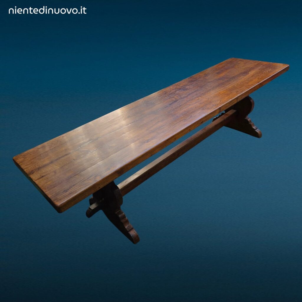 04719_2.jpg Grande tavolo rustico in legno di castagno massello lungo 3 metri
