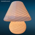 04724_4.jpg Lampada Mushroom vintage in vetro bianco opalino attribuita a Paolo Venini Murano anni 70