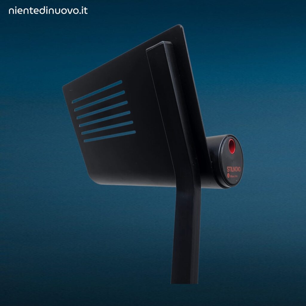 Lampada da terra vintage Stilnovo anni 80 con dimmer a rotella
