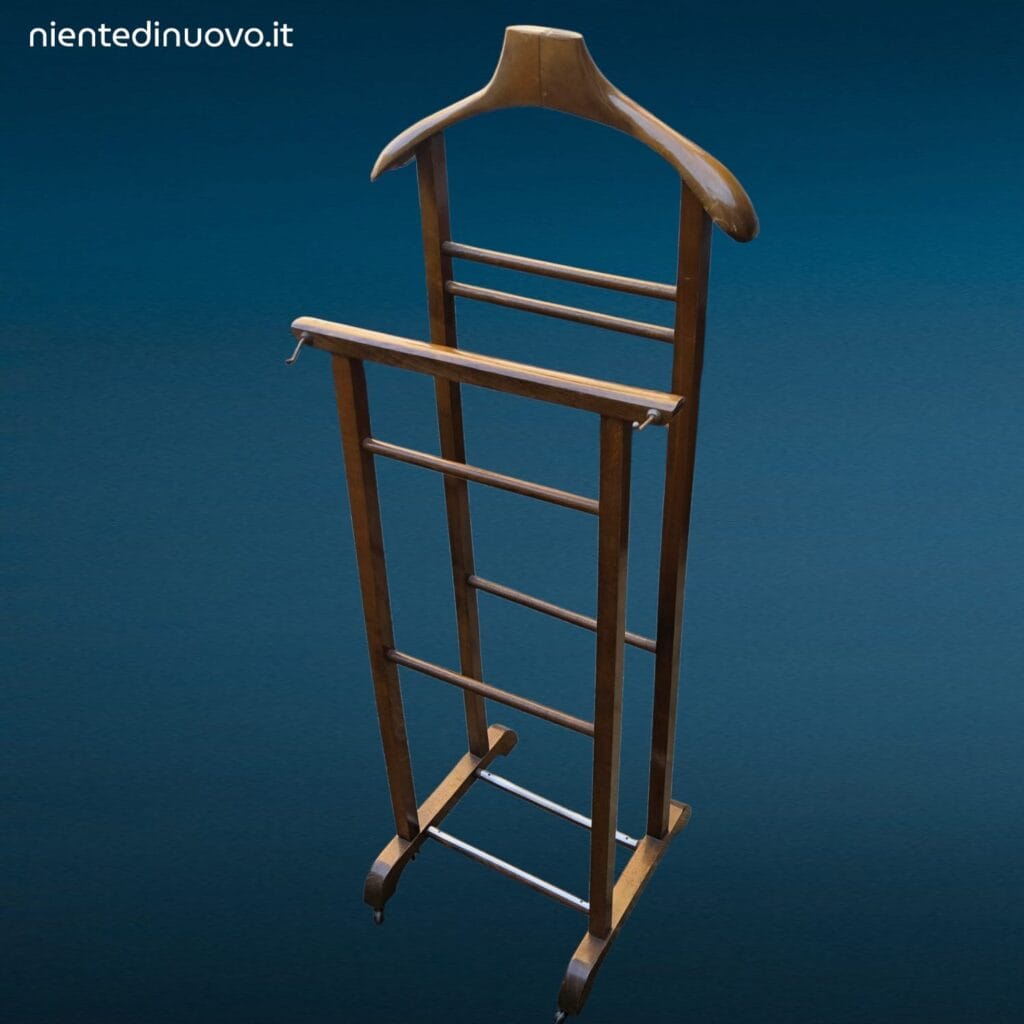 41570.jpg Servo muto vintage in legno anni 60 per abiti