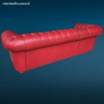 41583_4.jpg Divano Chesterfield inglese a tre posti in pelle rossa trapuntata usato