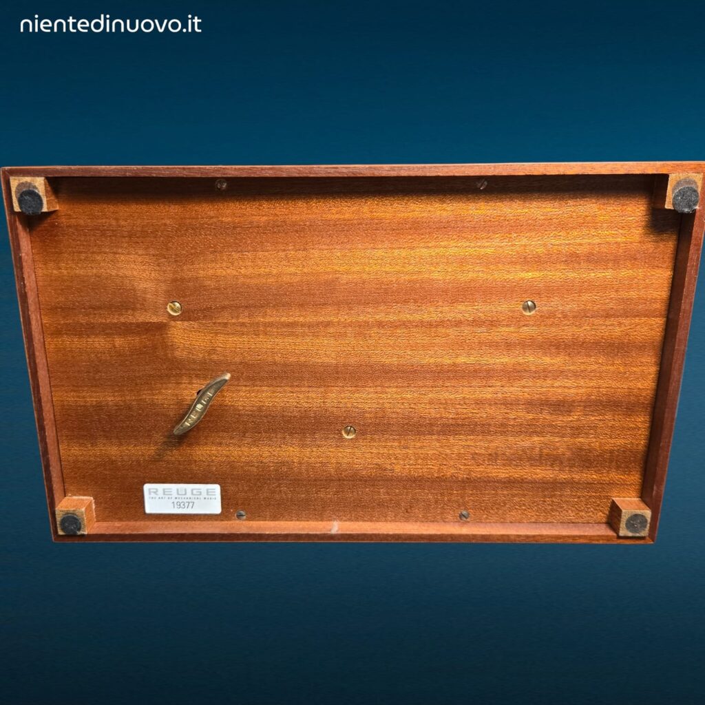 Scatola musicale Reuge anni 70 in radica con carillon 72 note
