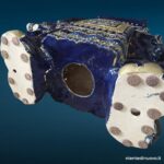 04747_5.jpg Elefante decorativo in ceramica blu cobalto e oro - immagine aggiuntiva 6