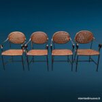 04759.jpg Set di quattro sedie in ferro e vimini - immagine aggiuntiva 8