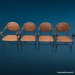 04759_3.jpg Set di quattro sedie in ferro e vimini - immagine aggiuntiva 4