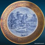 Piatto da parete in porcellana bavarese con bordo oro - immagine aggiuntiva 2