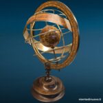 Mappamondo sfera armillare decorativa, vista frontale - immagine aggiuntiva 3