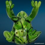 04770_5.jpg Scultura di rana in vetro verde con decorazioni in vetro - immagine aggiuntiva 6