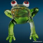 04772_1.jpg Scultura a forma di rana in vetro, grande dimensione - immagine aggiuntiva 2