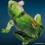 04772_5.jpg Scultura a forma di rana in vetro, grande dimensione - immagine aggiuntiva 6